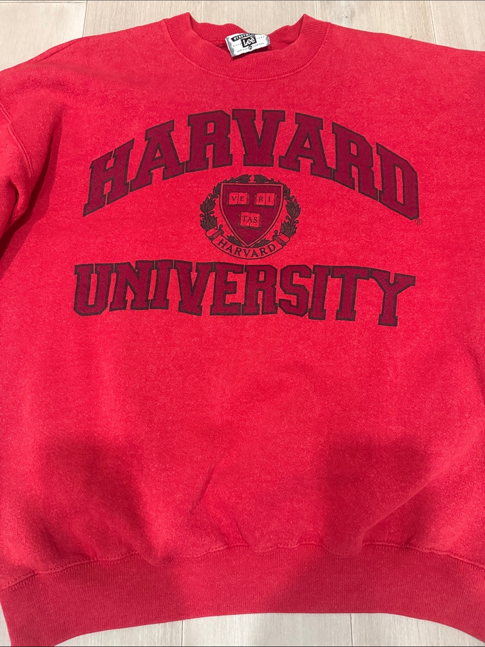 Lee Heavyweight Harvard University Red Sweatshirt